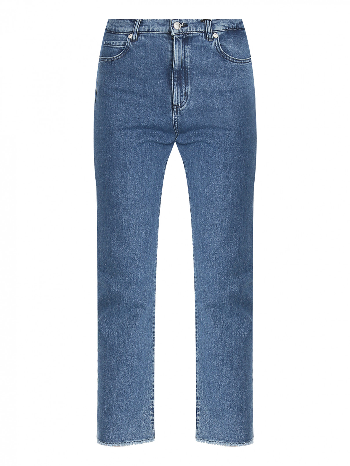 Базовые джинсы из хлопка Hugo Boss  –  Общий вид  – Цвет:  Синий