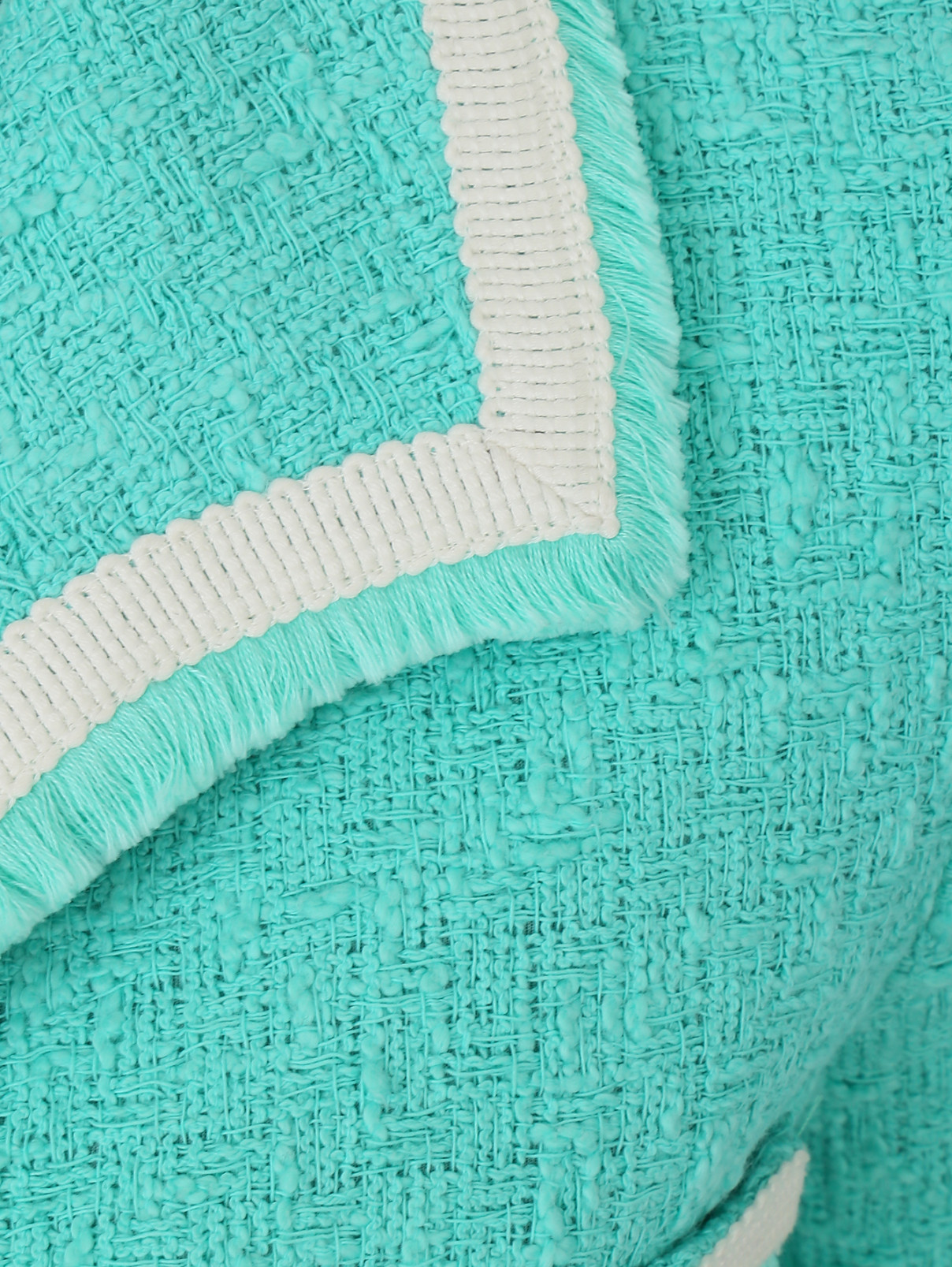 Легкое пальто из хлопка Moschino Boutique  –  Деталь  – Цвет:  Зеленый