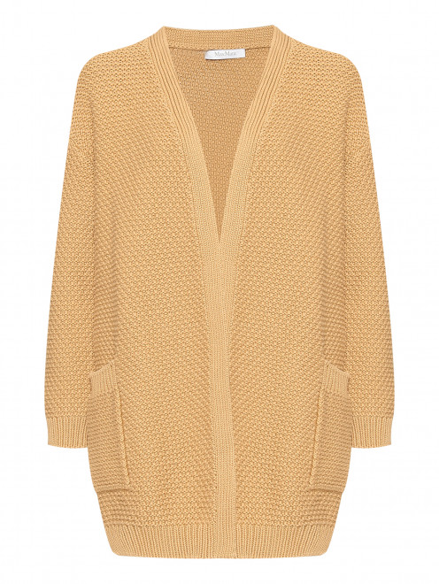Кардиган из хлопка с карманами Max Mara - Общий вид