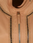 Куртка из кожи с плетеными вставками Ermanno Scervino  –  Деталь
