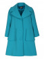 Утепленное пальто-трапеция с боковыми карманами Moschino Boutique  –  Общий вид