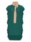 Платье прямого силуэта с декоративным воланом N21  –  Общий вид