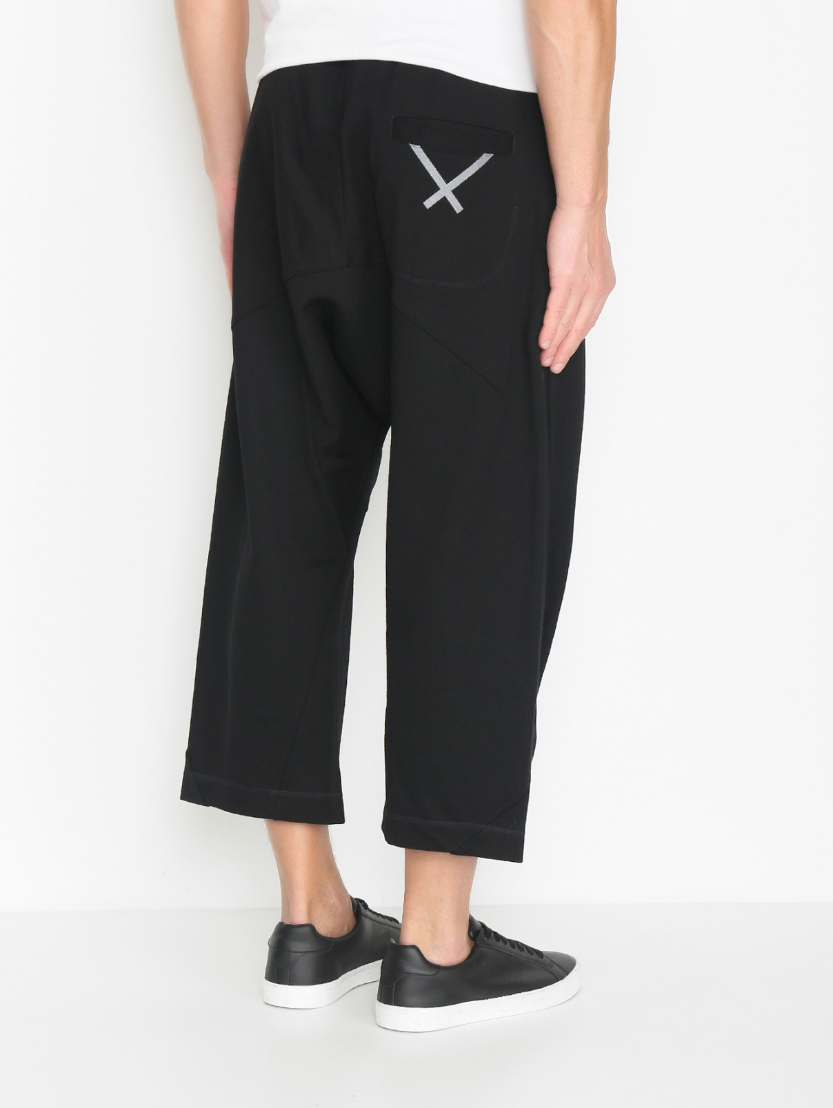 Трикотажные брюки на резинке Adidas Originals  –  МодельВерхНиз1