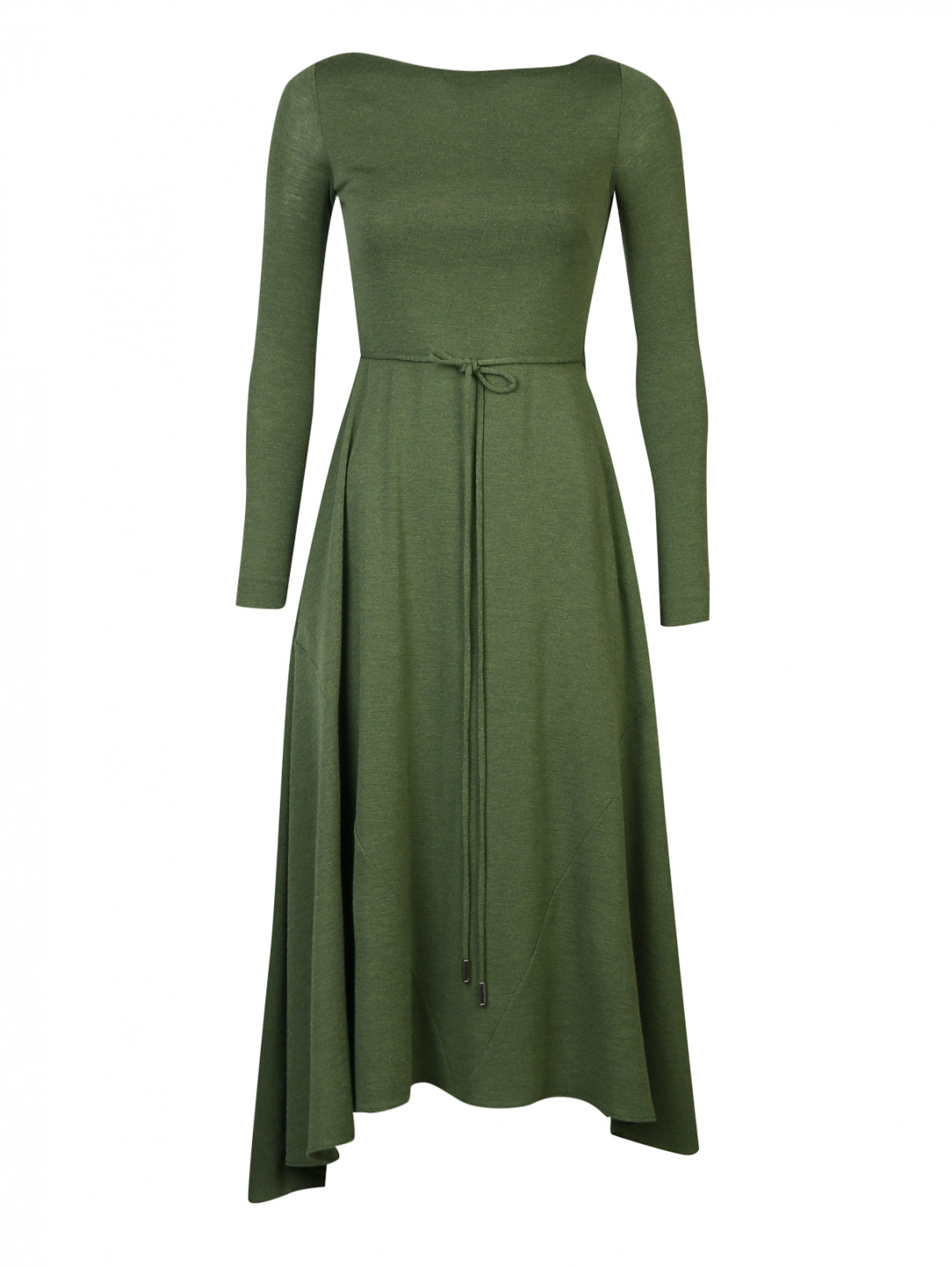 Платье шерстяное Dsquared2  –  Общий вид  – Цвет:  Зеленый