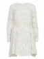 Платье-мини из смесового хлопка с кружевной отделкой Giambattista Valli  –  Общий вид