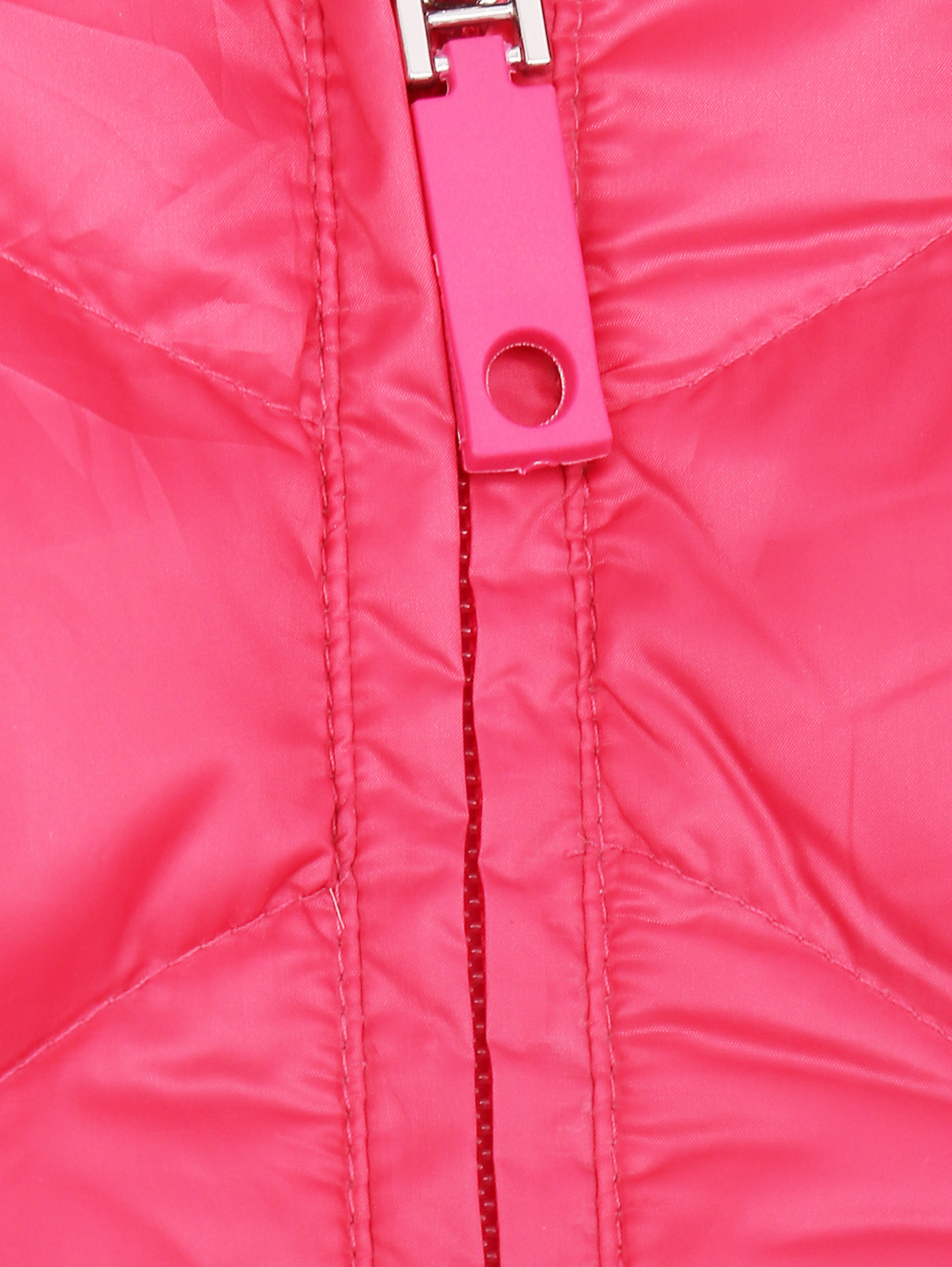 Куртка однотонная на молнии с капюшоном Max&Co  –  Деталь  – Цвет:  Розовый