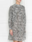 Платье-рубашка из смесвого шелка с принтом Isabel Marant  –  МодельВерхНиз