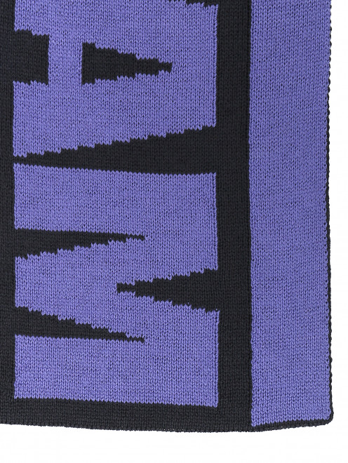 Трикотажный шарф с узором - Деталь1