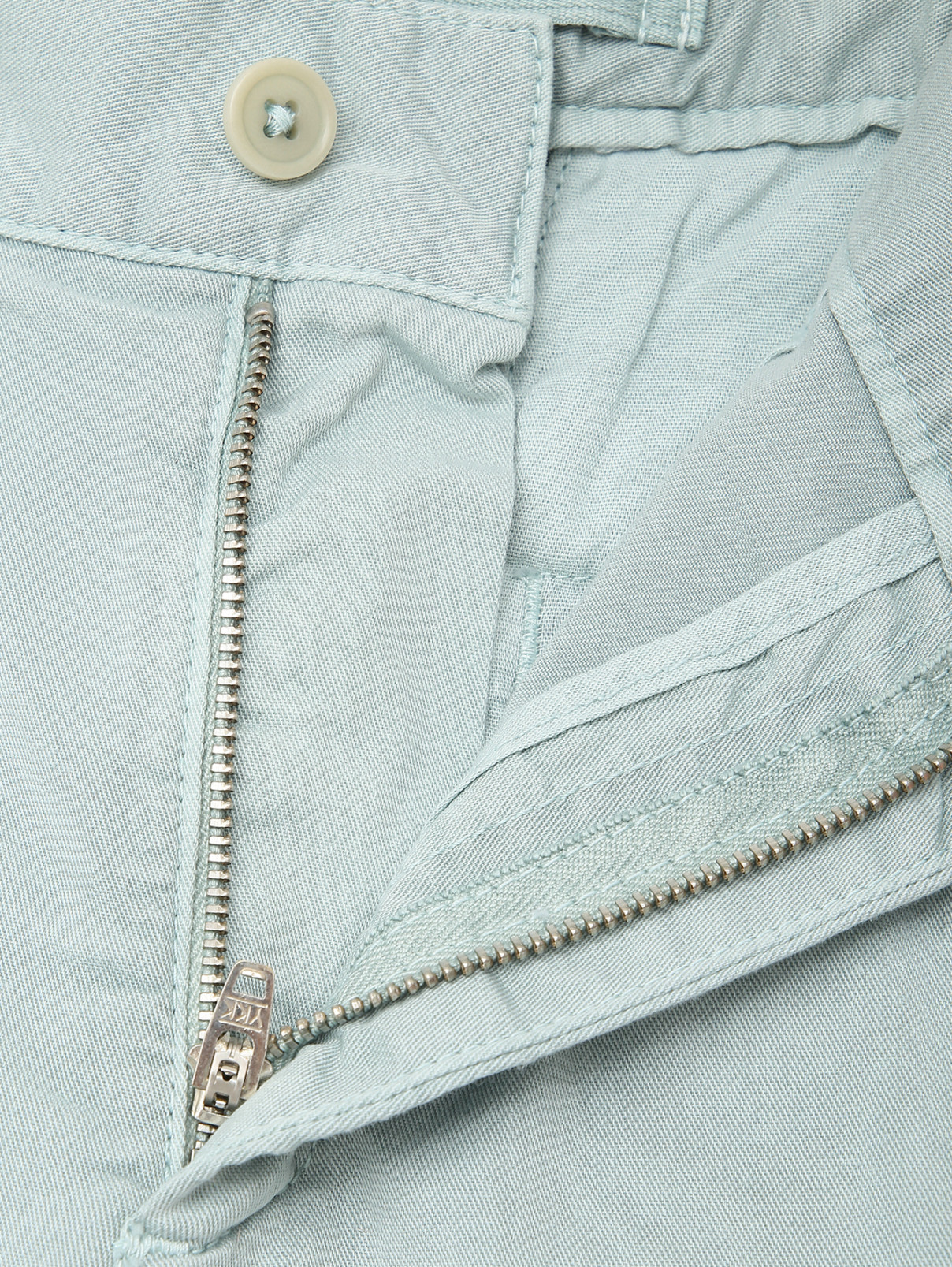 Шорты из хлопка с карманами Aspesi  –  Деталь1  – Цвет:  Синий