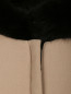 Пальто из шерсти с отстегивающимся подкладом и с вставками из меха лисы Iceberg  –  Деталь