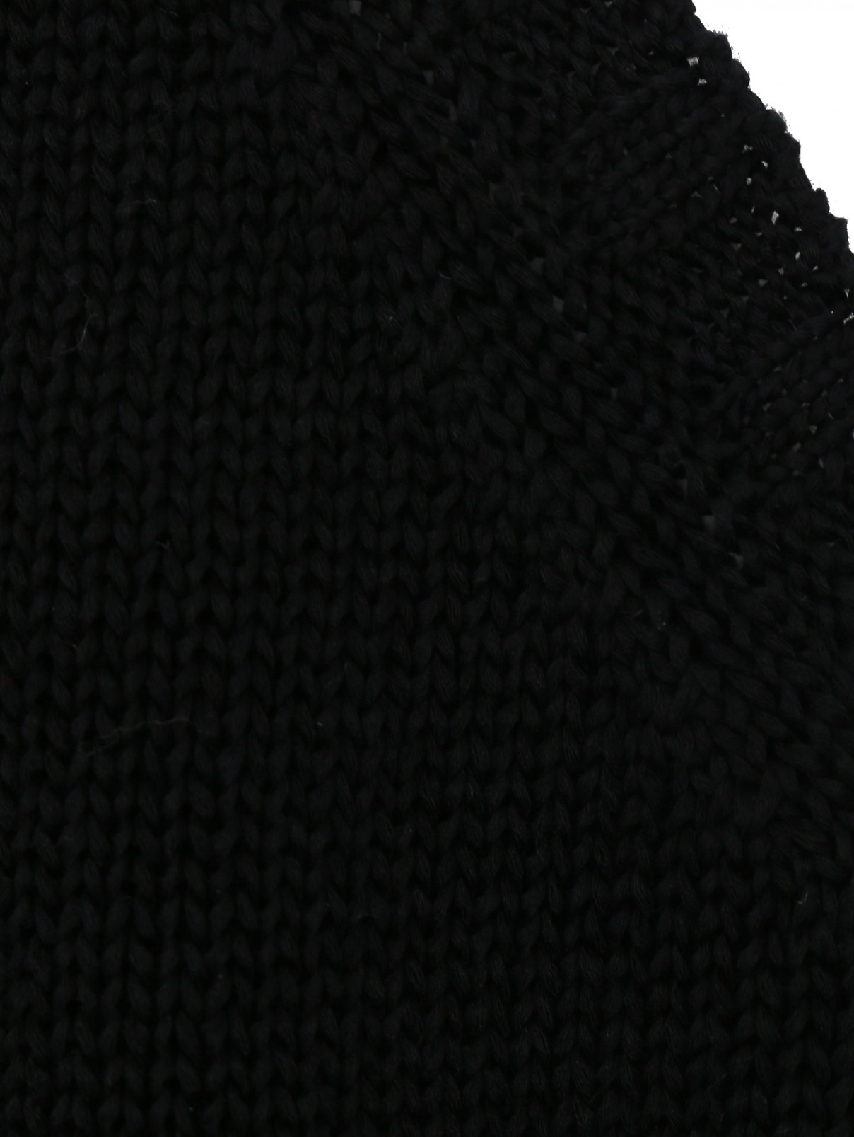 Хлопковый топ на лямках Marina Rinaldi  –  Деталь1  – Цвет:  Черный