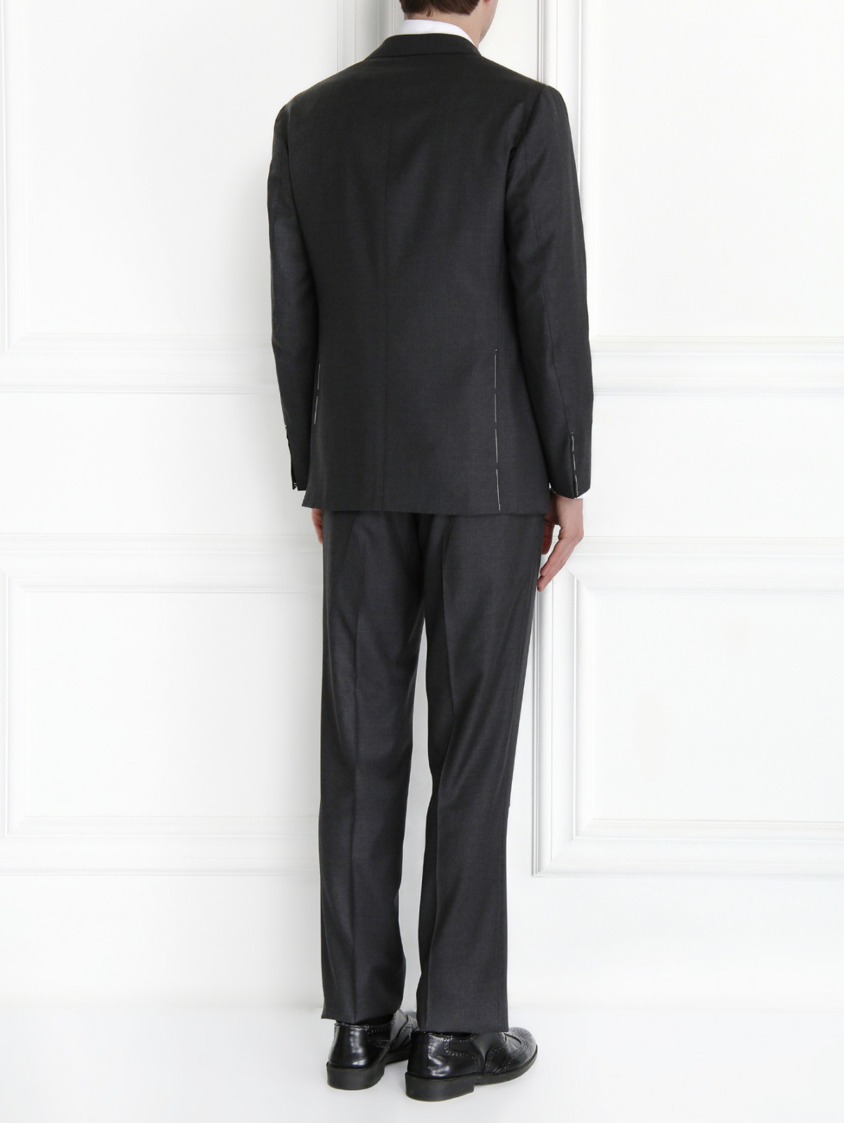 Костюм из шерсти Sartoria Partenopea  –  Модель Общий вид2  – Цвет:  Серый
