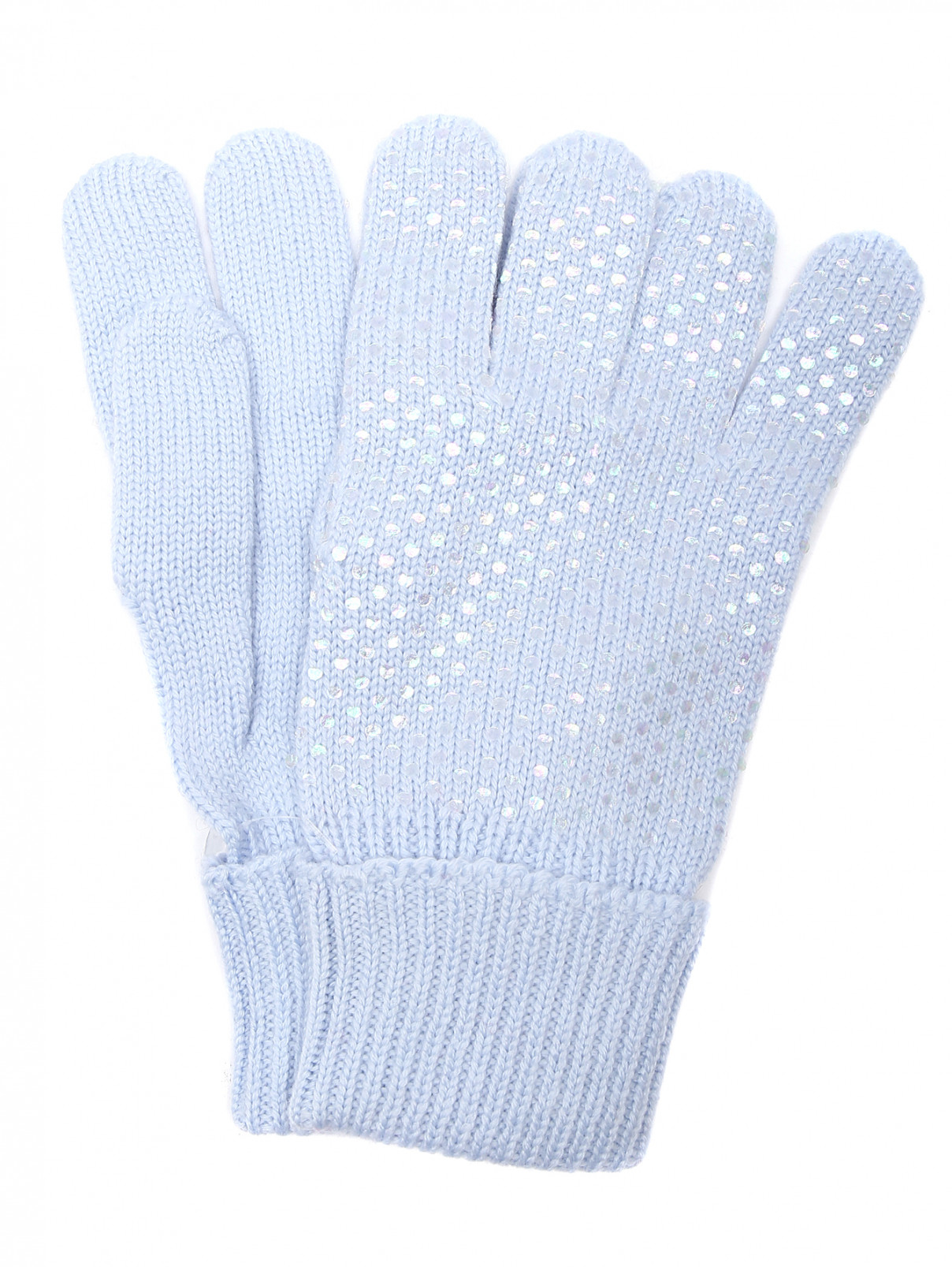 Перчатки из шерсти IL Trenino  –  Общий вид  – Цвет:  Синий