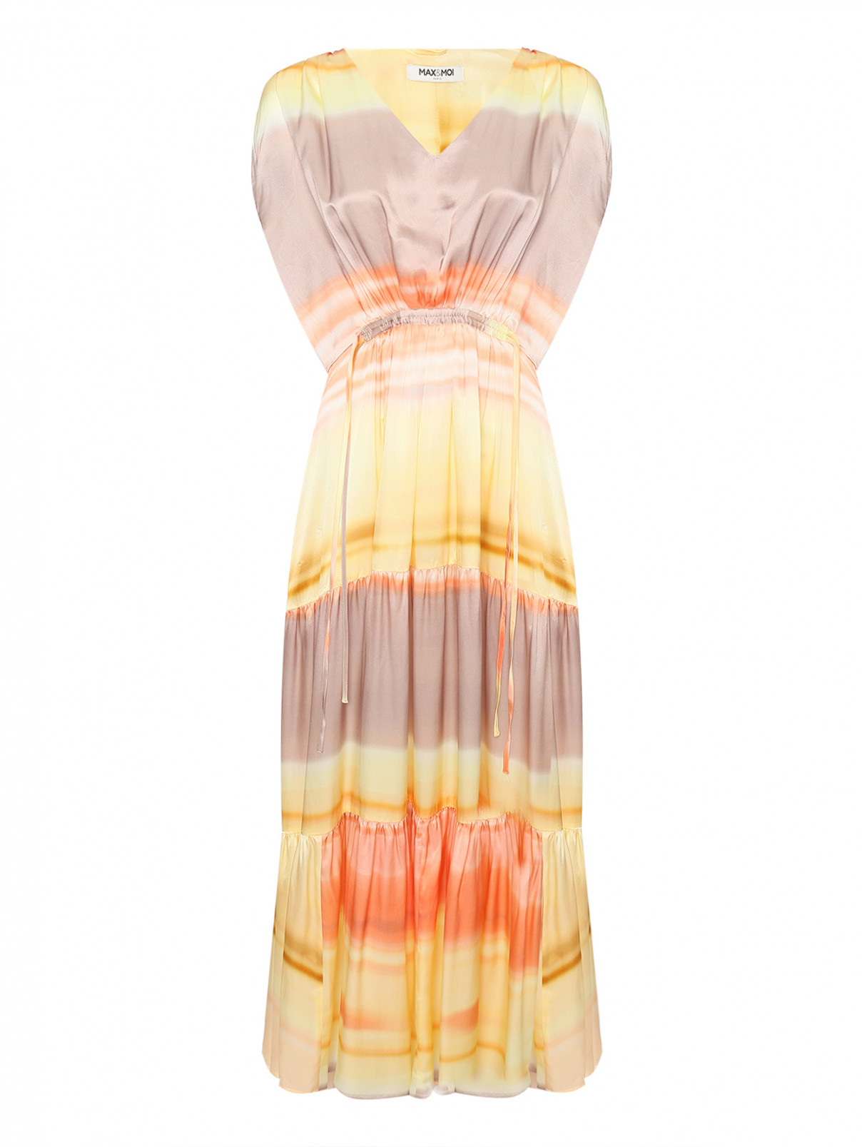 Платье-макси с узором Max&Moi  –  Общий вид  – Цвет:  Мультиколор