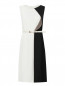 Платье асимметричного кроя с контрастной вставкой Max Mara  –  Общий вид