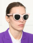 Очки солнцезащитные в оправе кошачий глаз Viktoria Beckham  –  МодельОбщийВид