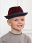 Шляпа из шерсти с узкими полями Il Gufo  –  Модель Общий вид