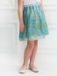 Пышная юбка с вышивкой и декором пайетками Roma e Toska  –  Модель Верх-Низ