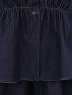 Блуза из эластичного денима с контрастной отстрочкой Jil Sander Navy  –  Деталь1