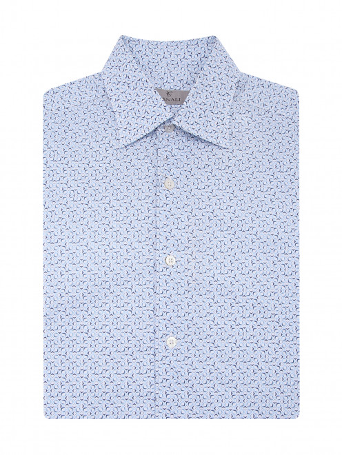 Рубашка из хлопка с узором Canali - Общий вид