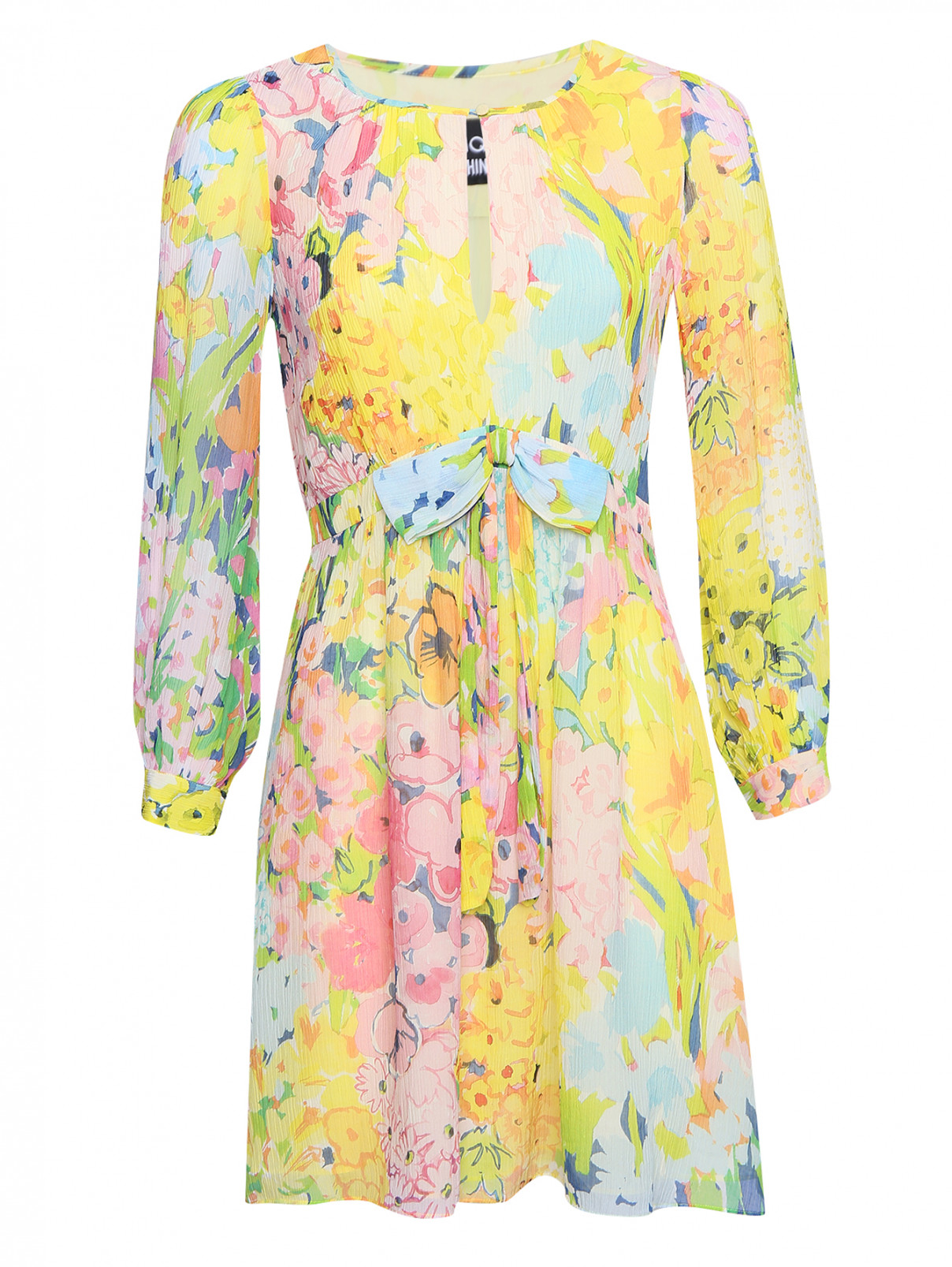Платье свободного кроя с узором BOUTIQUE MOSCHINO  –  Общий вид  – Цвет:  Узор