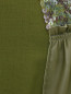 Юбка из шерсти с боковыми карманами декорированная пайетками Alberta Ferretti  –  Деталь
