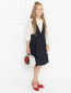 Платье школьное из шерсти Aletta Couture  –  МодельОбщийВид