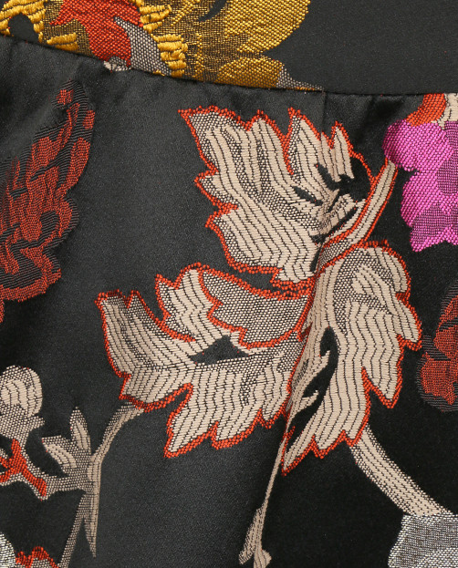 Юбка-мини с цветочным узором и боковыми карманами Alice+Olivia - Деталь