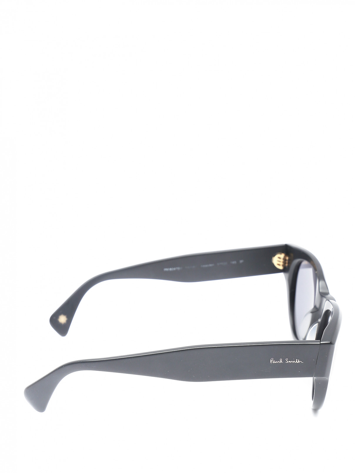 Очки солнцезащитные в пластиковой оправе Paul Smith  –  Обтравка2  – Цвет:  Черный