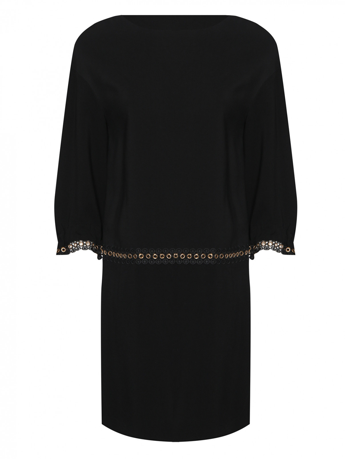 Платье из вискозы прямого кроя с декоративными элементами Cavalli class  –  Общий вид