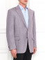 Пиджак однобортный из шерсти и шелка Corneliani  –  Модель Верх-Низ