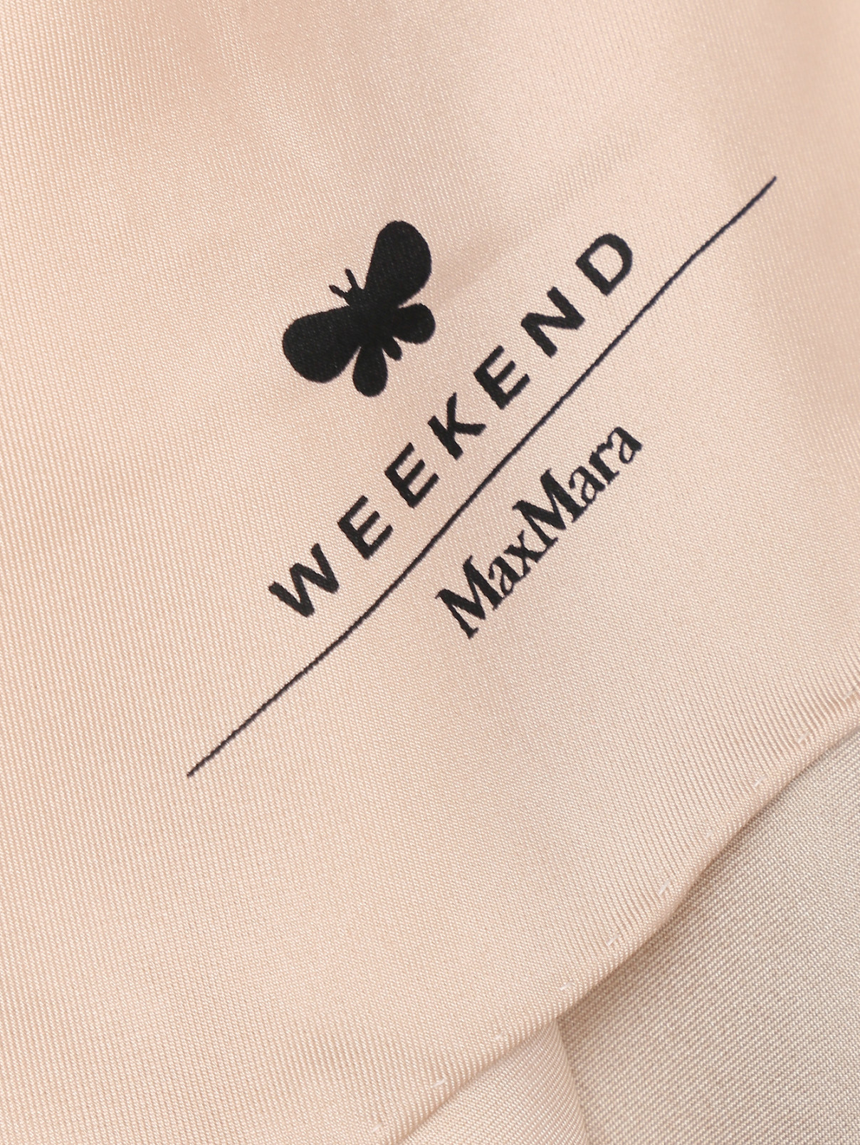 Широкий шелковый шарф Weekend Max Mara  –  Деталь  – Цвет:  Мультиколор