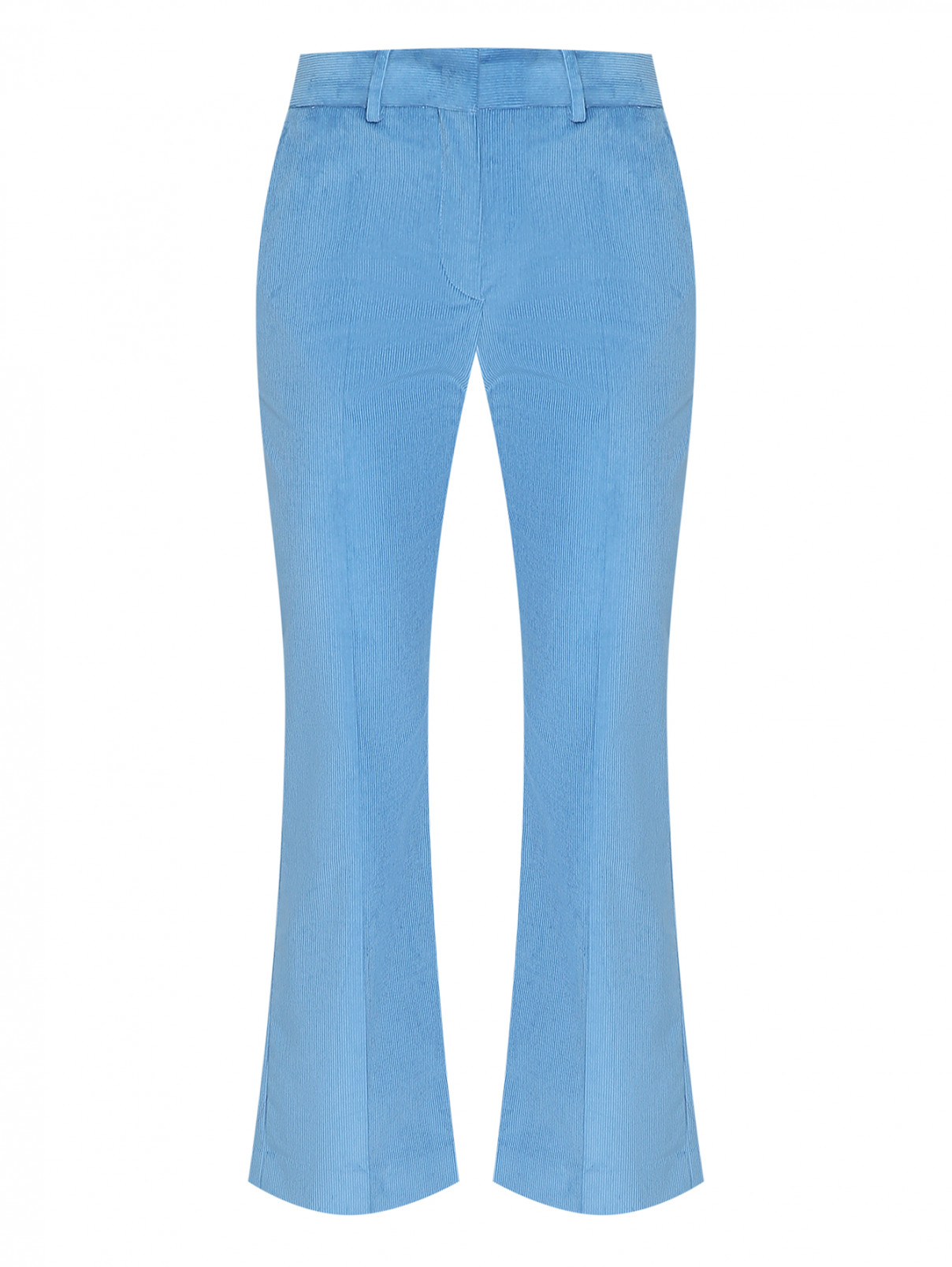 Вельветовые брюки со стрелками Paul Smith  –  Общий вид  – Цвет:  Синий
