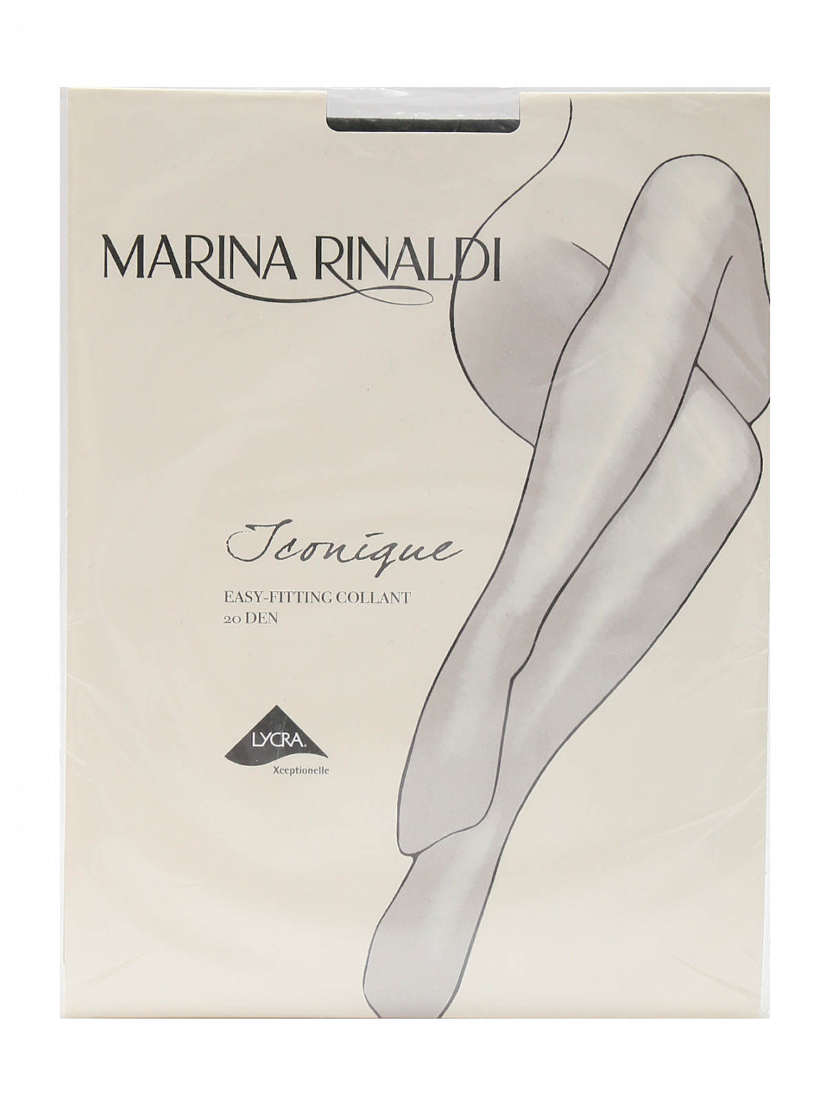 Тонкие прозрачные колготки плотностью 20 ден Marina Rinaldi  –  Общий вид  – Цвет:  Черный