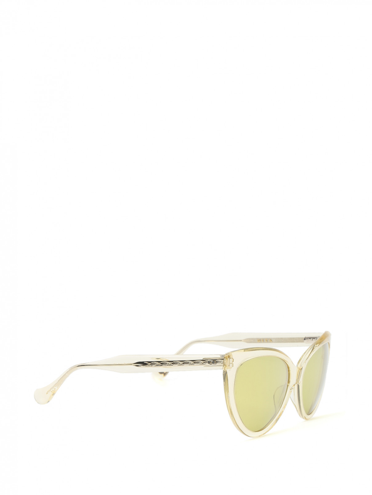 Солнцезащитные очки в оправе из пластика Dita  –  Обтравка1  – Цвет:  Зеленый