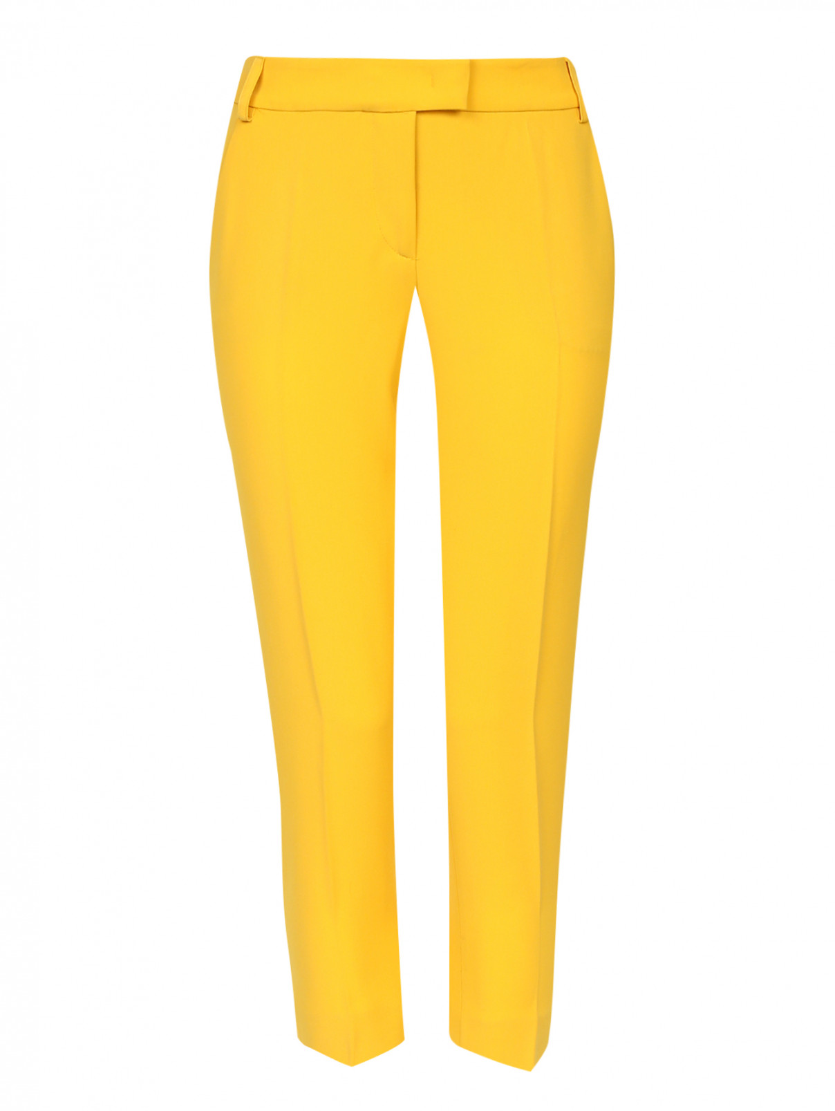 Укороченные брюки Moschino Cheap&Chic  –  Общий вид  – Цвет:  Желтый