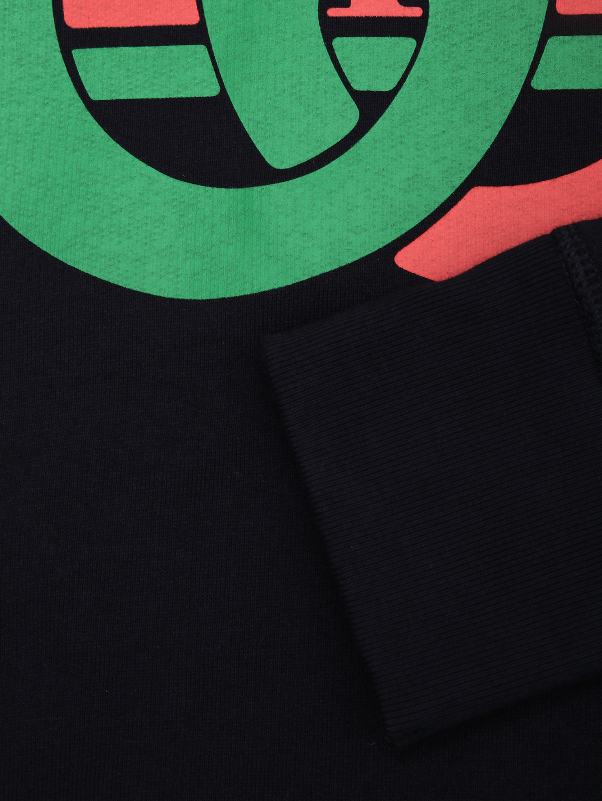 Свитшот из хлопка с принтом Gucci  –  Деталь1  – Цвет:  Синий