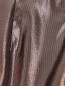 Брюки из шелка цвета металлик Alberta Ferretti  –  Деталь