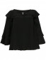 Блуза из шелка с расклешенным рукавом Moschino Boutique  –  Общий вид