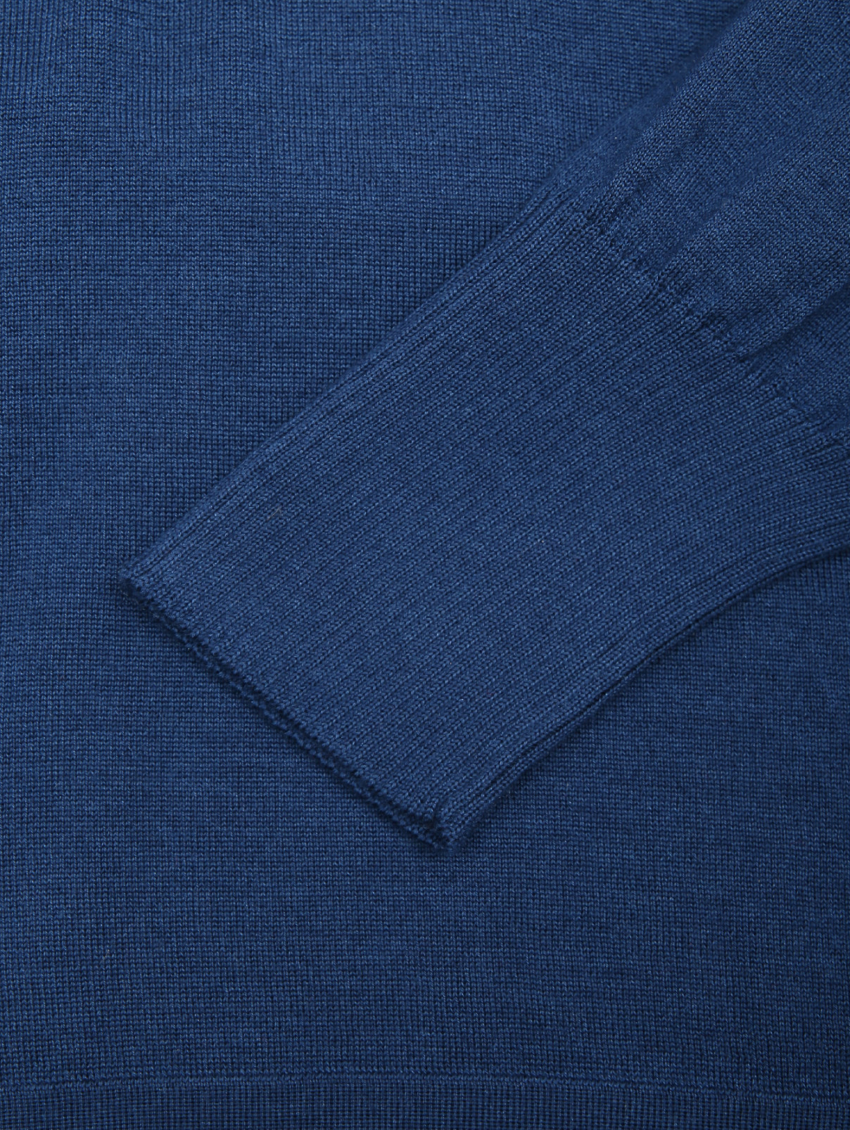 Джемпер с удлиненной спинкой из кашемира и шелка Malo  –  Деталь1  – Цвет:  Синий