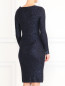 Платье из кашемира и шелка декорированное пайетками Donna Karan  –  Модель Верх-Низ1