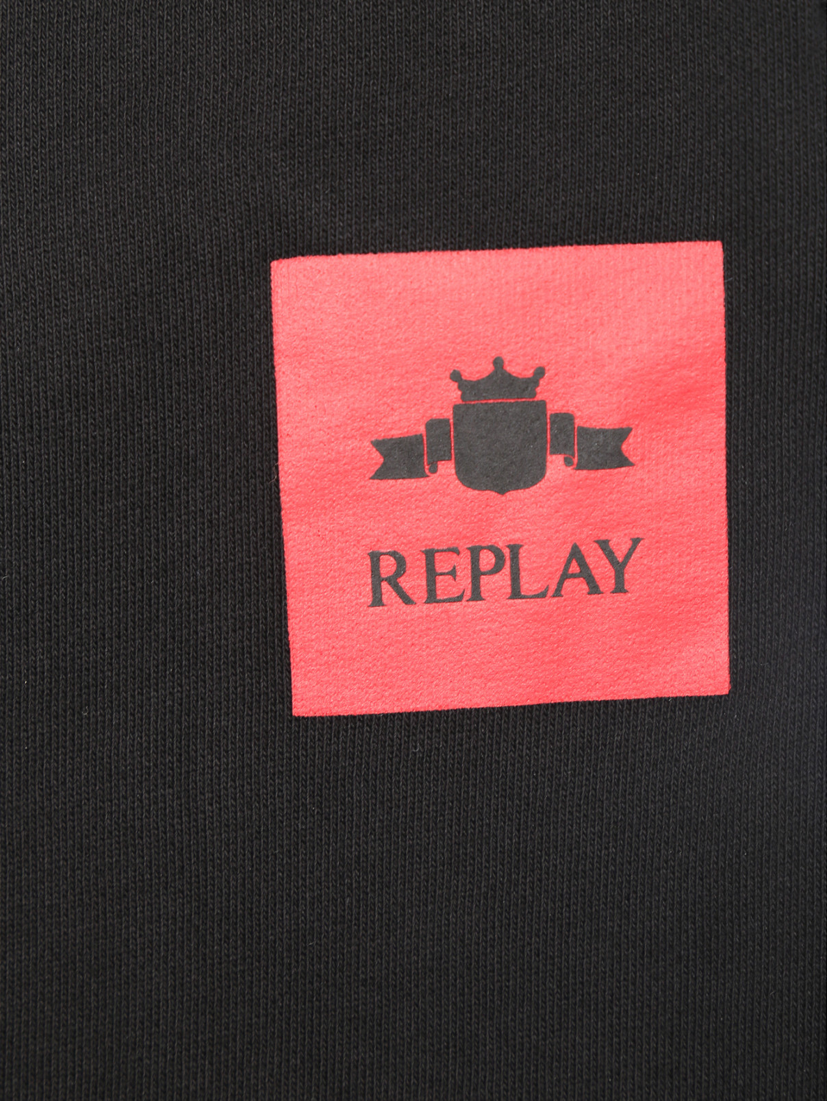 Трикотажные брюки на резинке Replay  –  Деталь1  – Цвет:  Черный