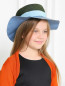 Шляпа из соломы с контрастной отделкой MiMiSol  –  Модель Общий вид