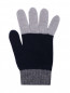 Трехцветные шерстяные перчатки Il Gufo  –  Обтравка1