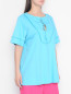 Блуза из хлопка с декором Marina Rinaldi  –  МодельВерхНиз