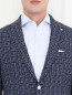 Пиджак с узором из шерсти и шелка Andrea Neri  –  Модель Общий вид1
