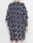 Легкое пальто из хлопка , с узором полоска Marina Rinaldi  –  МодельВерхНиз1