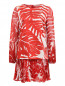 Платье из шелка с плиссированной отделкой Ermanno Scervino  –  Общий вид