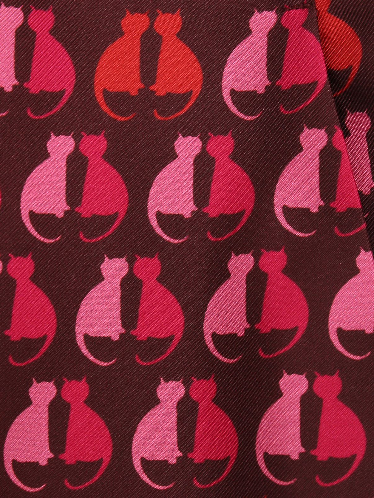 Брюки из шелка с узором Max Mara  –  Деталь  – Цвет:  Розовый