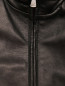 Куртка из кожи на молнии с карманами Isaia  –  Деталь